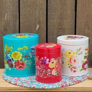 Pioneer Woman Garden Meadow canisters